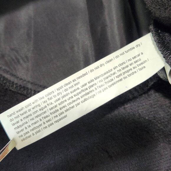 Eloquii Faux Leather Shirt Dress Plus Size 16 Short Black Button Up Belted Urban - Picture 10 of 11